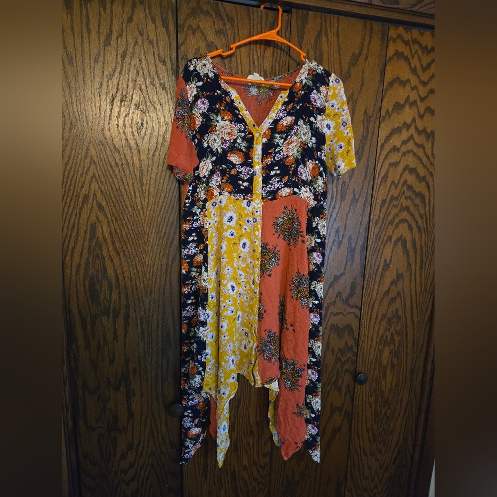 Floral Patchwork Dress